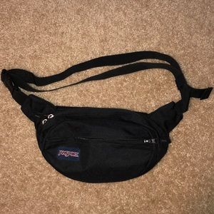 Black Jansport fanny pack